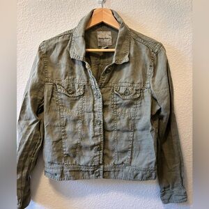 Tommy Bahama Two Palms Linen Raw-Edge Jacket